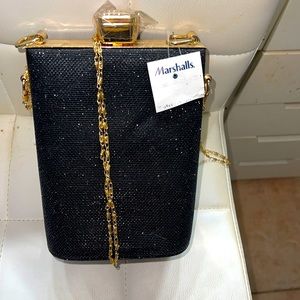 Glittery black bag